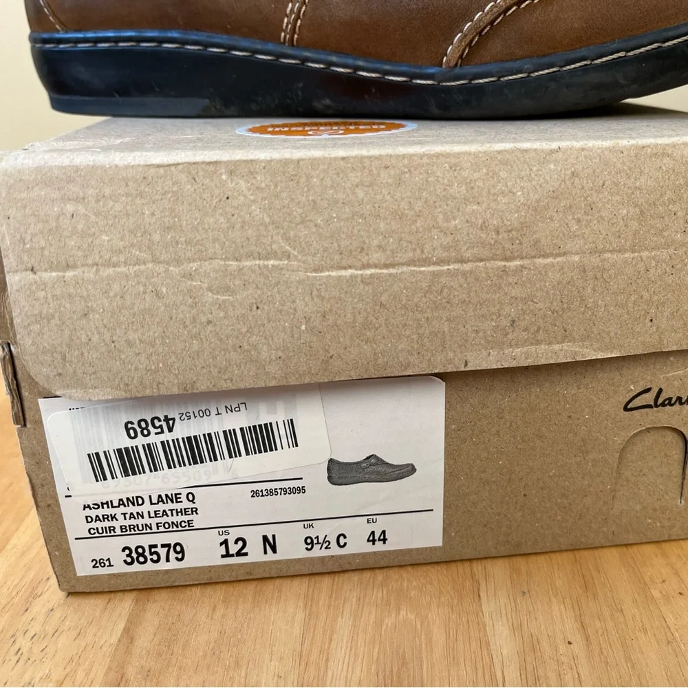 Clarks leather loafers - brown, excellent condition - Picture 3 of 7